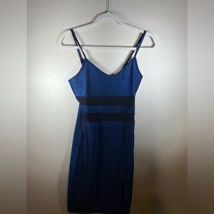 Blue Sparkly Mini Dress